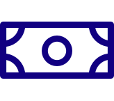 low deductible dollar bill icon